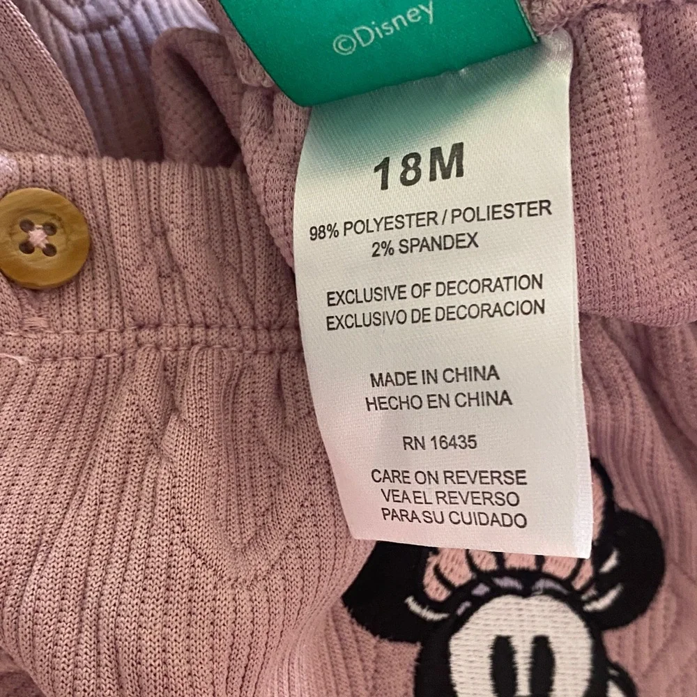 Disney Baby Minnie Mouse 2pc Outfit 18M NWT Pink Ruffle Set - Picture 14 of 14